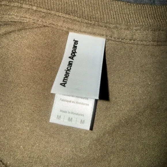 American Apparel Tan T-Shirt - Picture 2 of 6